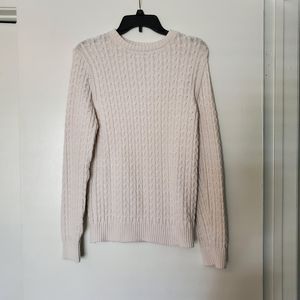 H&M White Knitted Sweater